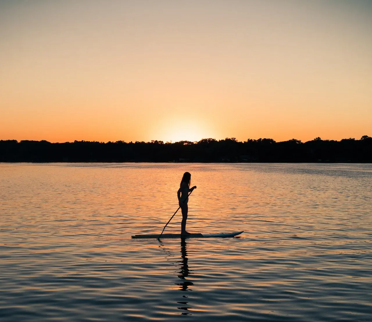 paddleboarding